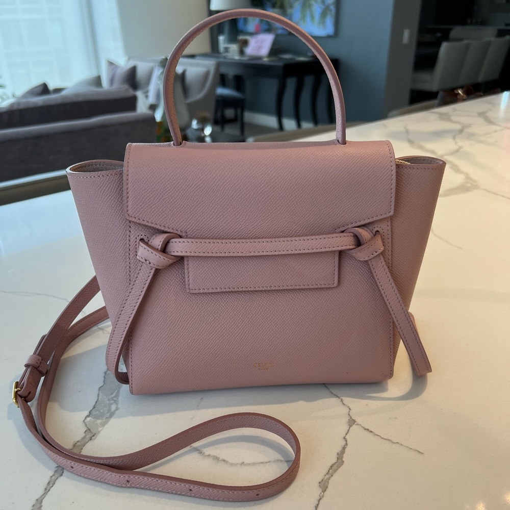 Celine Nano Belt Bag in Grained Calfskin